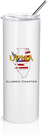 ILLINOIS STATE Stainless Steel Tumbler with Lid 20 oz.