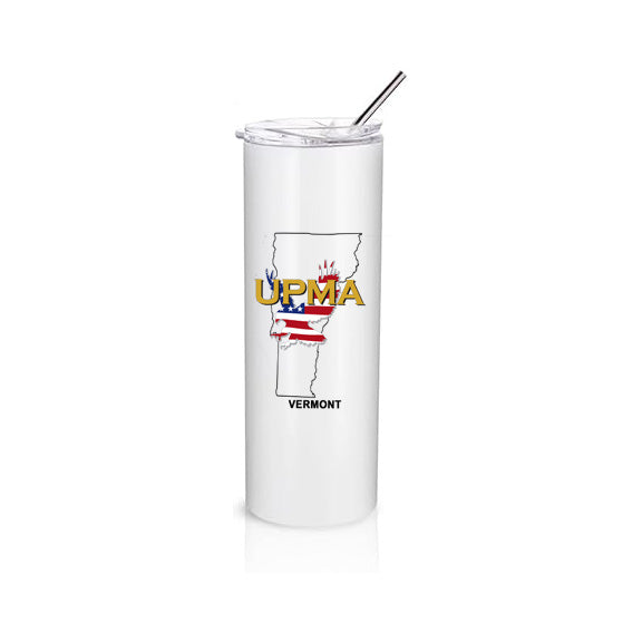 VERMONT State Logo Stainless Steel Tumbler with Lid 20 oz.