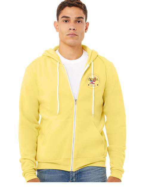 Embroidered RETIRED Unisex Sponge Fleece Full-Zip Hoodie Sweatshirt
