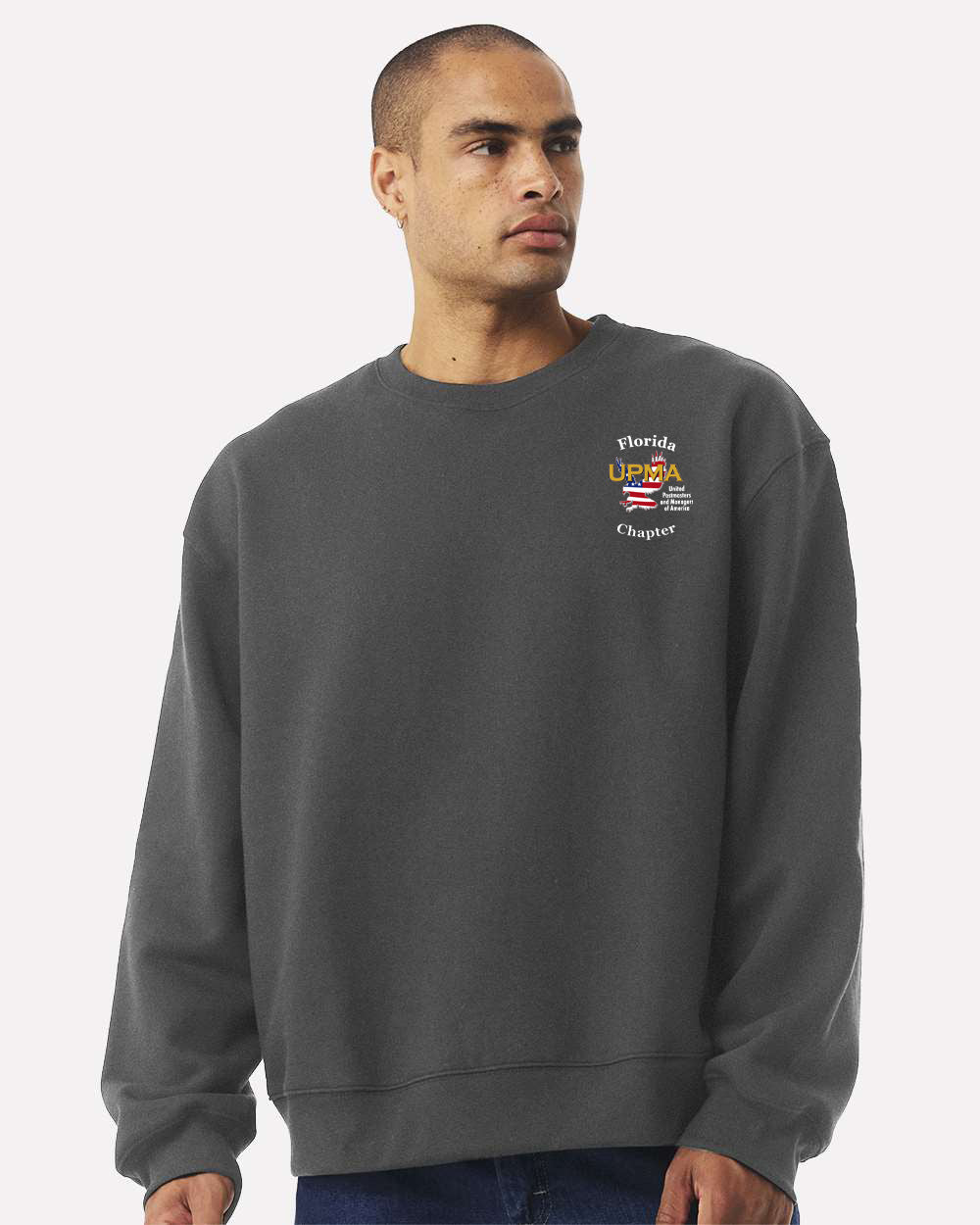 Embroidered FLORIDA Chapter Logo Unisex 10 oz. Heavyweight Crew Neck Sweatshirt