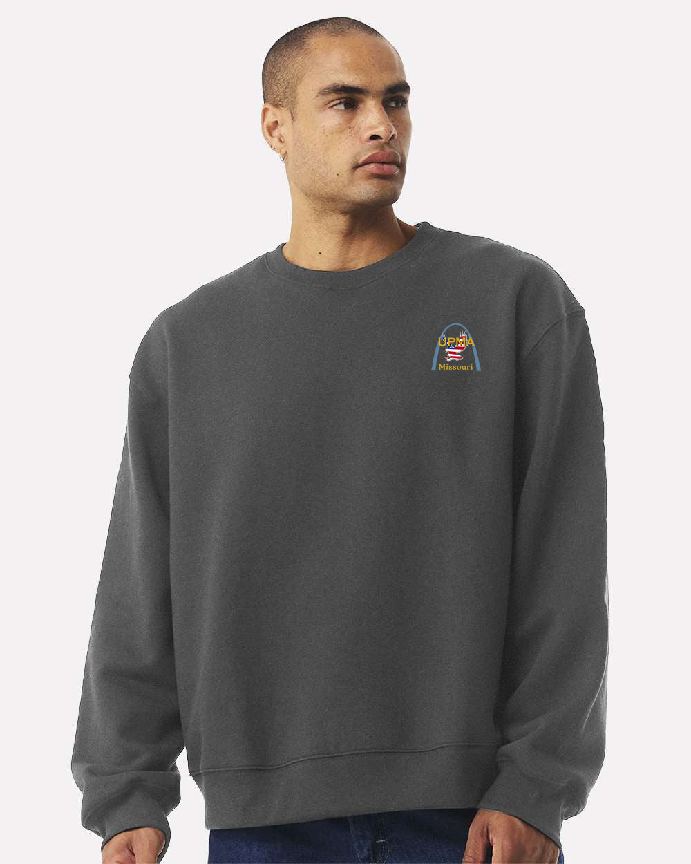 Embroidered MISSOURI State Logo Unisex 10 oz. Heavyweight Crew Neck Sweatshirt
