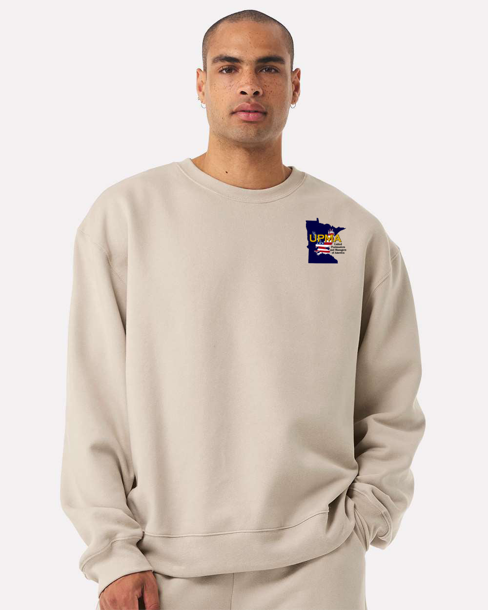 Embroidered MINNESOTA State Logo Unisex 10 oz. Heavyweight Crew Neck Sweatshirt