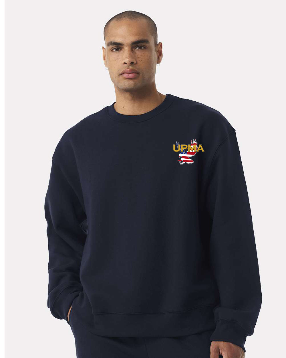 Embroidered NATIONAL Logo Unisex 10 oz. Heavyweight Crew Neck Sweatshirt
