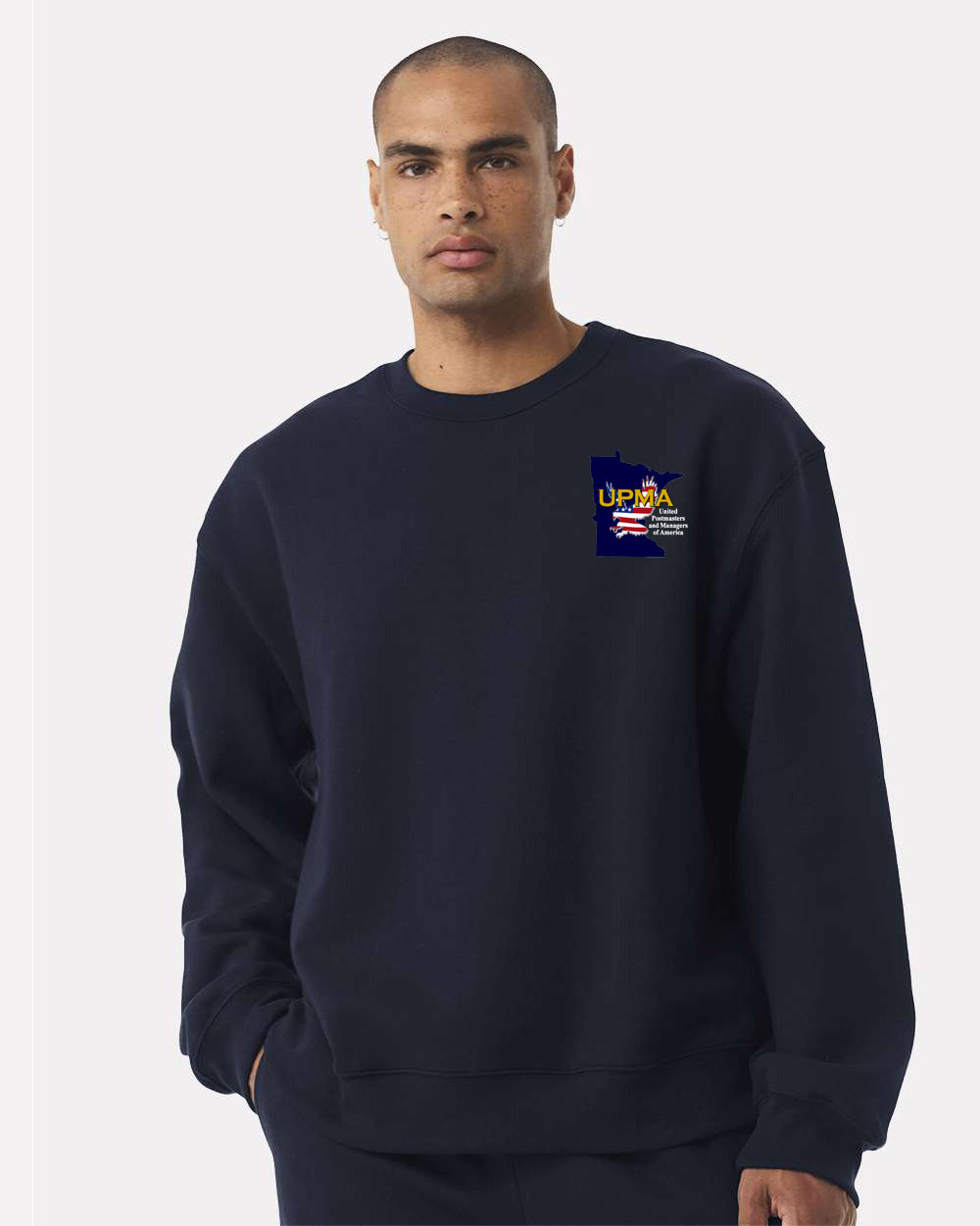 Embroidered MINNESOTA State Logo Unisex 10 oz. Heavyweight Crew Neck Sweatshirt