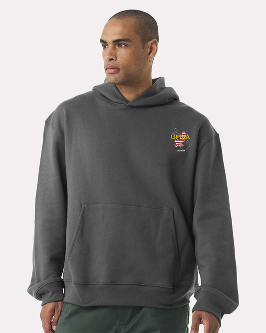 Embroidered MICHIGAN State Logo Unisex 10 oz. Heavyweight Hoodie Sweatshirt