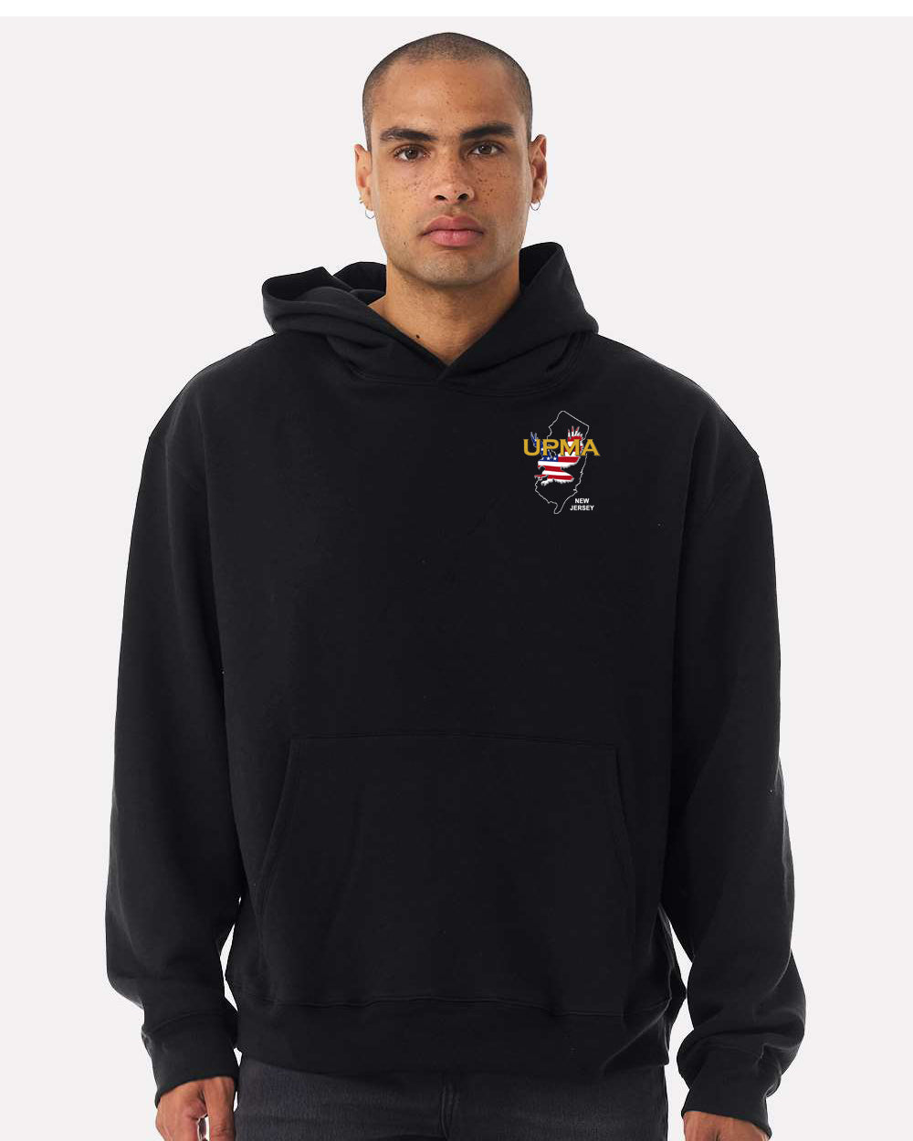 Embroidered NEW JERSEY State Logo Unisex 10 oz. Heavyweight Hoodie Sweatshirt