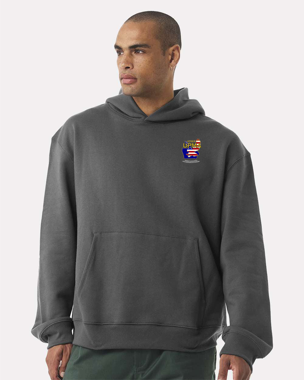Embroidered IOWA State Logo Unisex 10 oz. Heavyweight Hoodie Sweatshirt