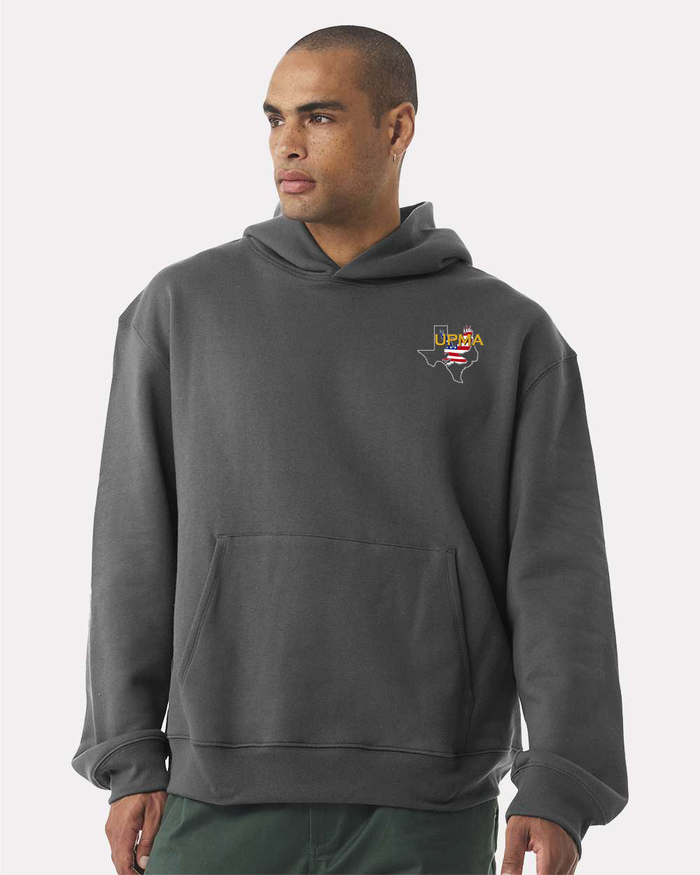 Embroidered TEXAS State Logo Unisex 10 oz. Heavyweight Hoodie Sweatshirt