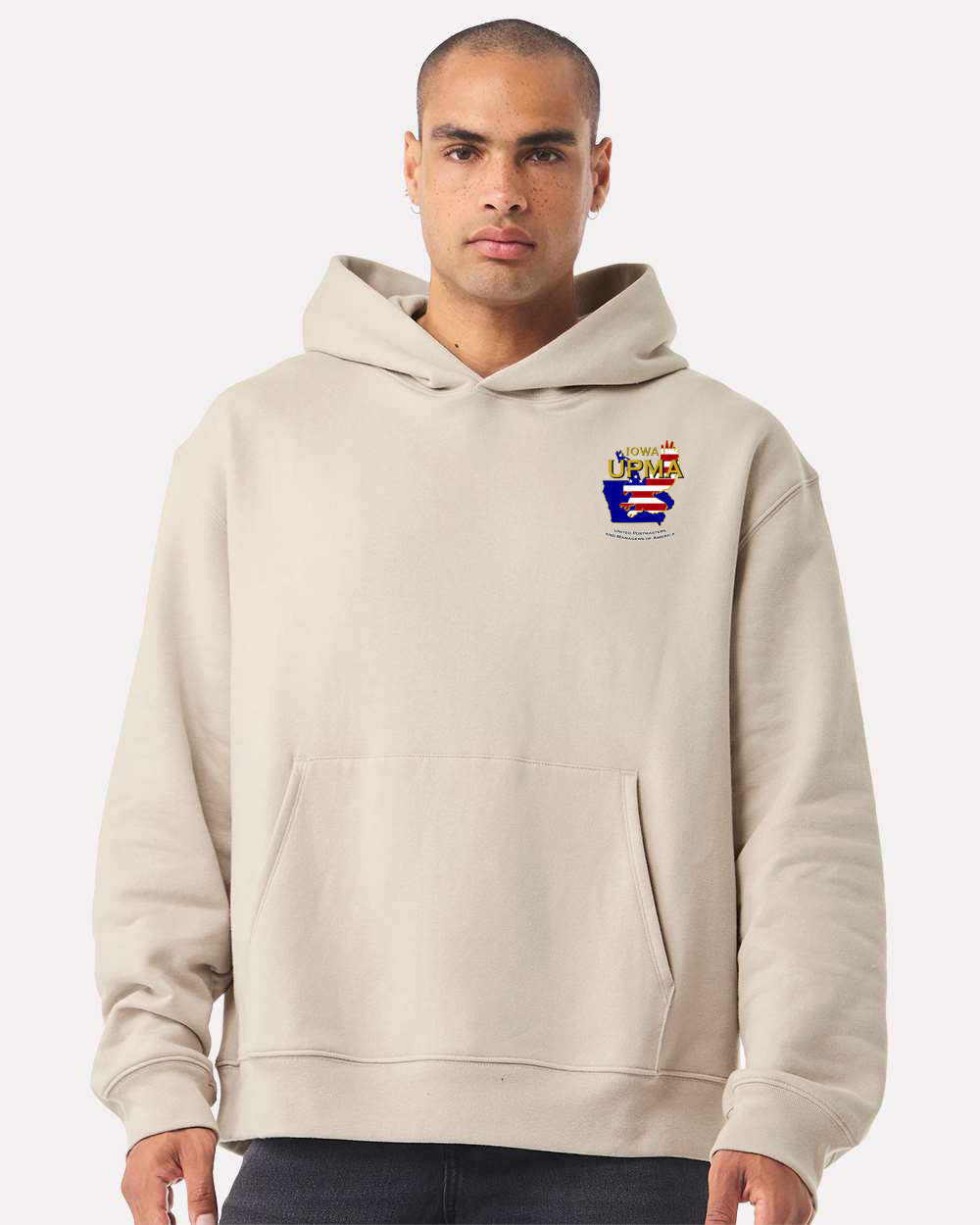 Embroidered IOWA State Logo Unisex 10 oz. Heavyweight Hoodie Sweatshirt
