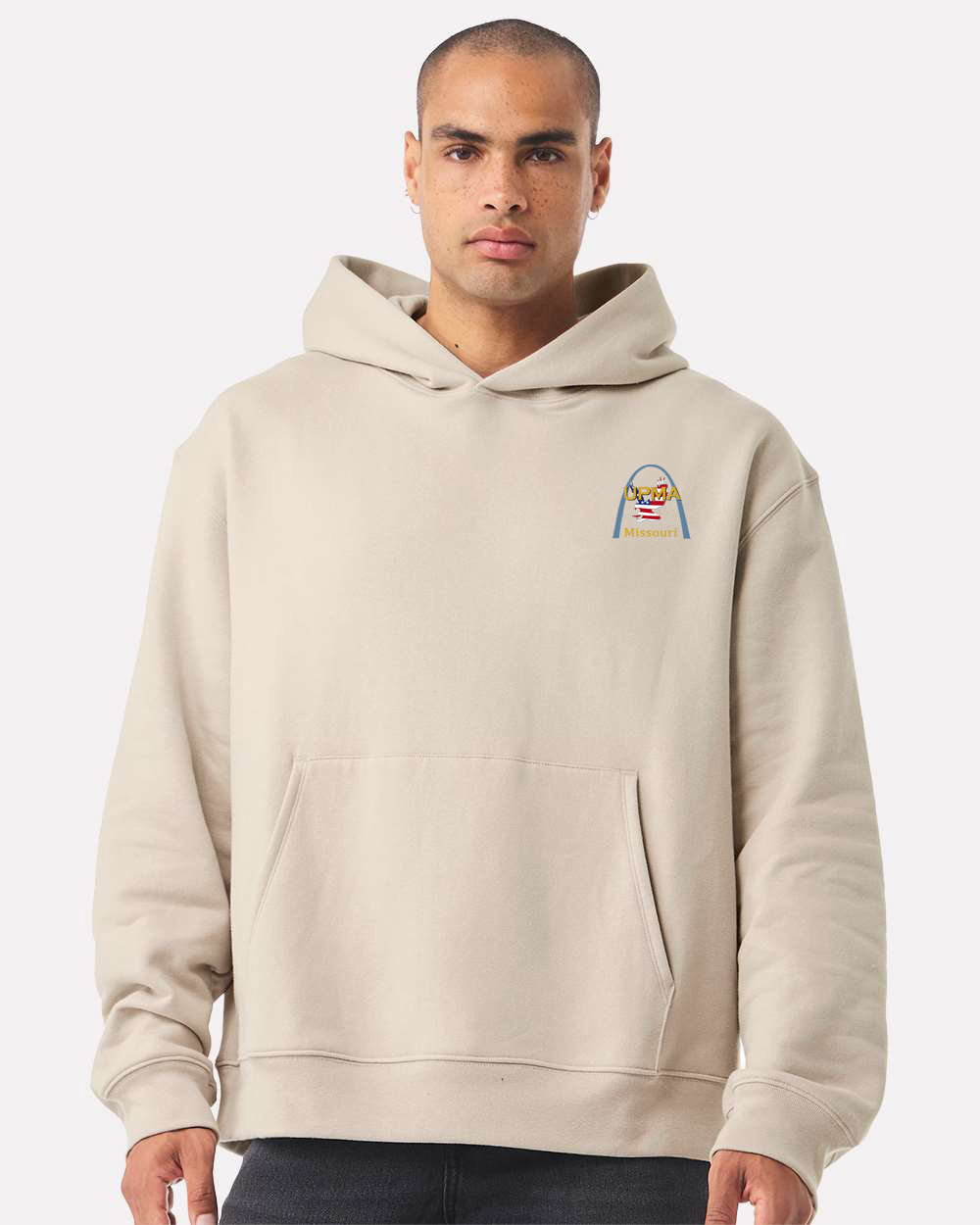 Embroidered MISSOURI State Logo Unisex 10 oz. Heavyweight Hoodie Sweatshirt
