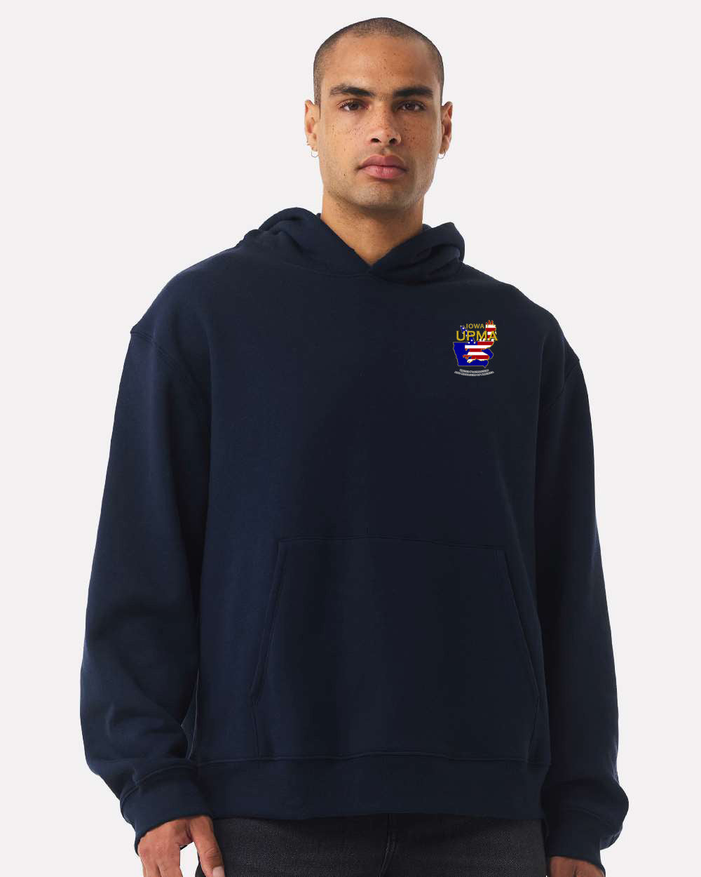 Embroidered IOWA State Logo Unisex 10 oz. Heavyweight Hoodie Sweatshirt