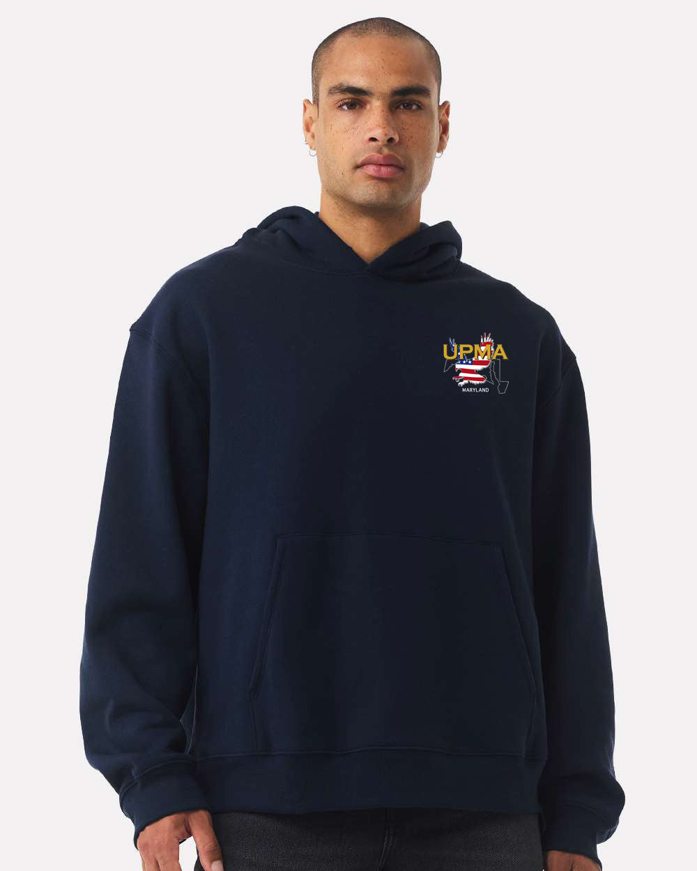 Embroidered MARYLAND State Logo Unisex 10 oz. Heavyweight Hoodie Sweatshirt