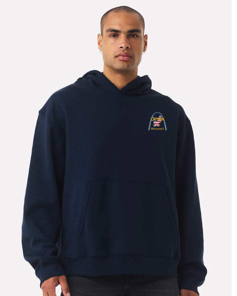 Embroidered MISSOURI State Logo Unisex 10 oz. Heavyweight Hoodie Sweatshirt