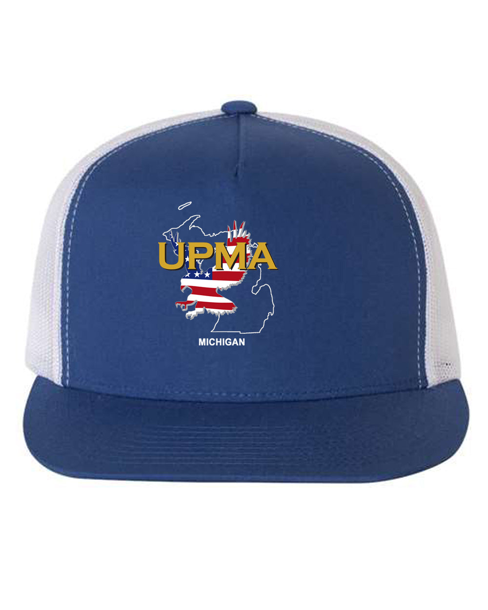 MICHIGAN Logo Embroidered Retro Trucker Cap