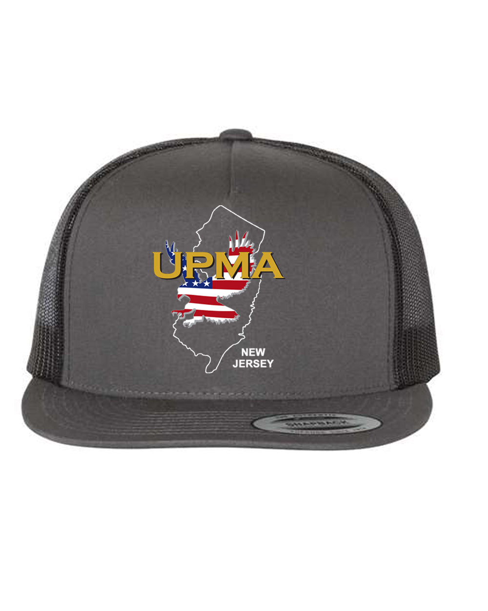 NEW JERSEY Logo  Embroidered Retro Trucker Cap