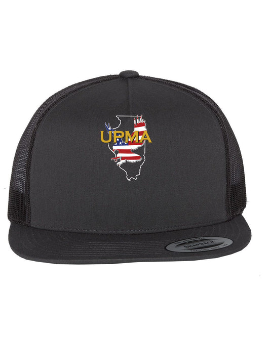 ILLINOIS Logo  Embroidered Retro Trucker Cap