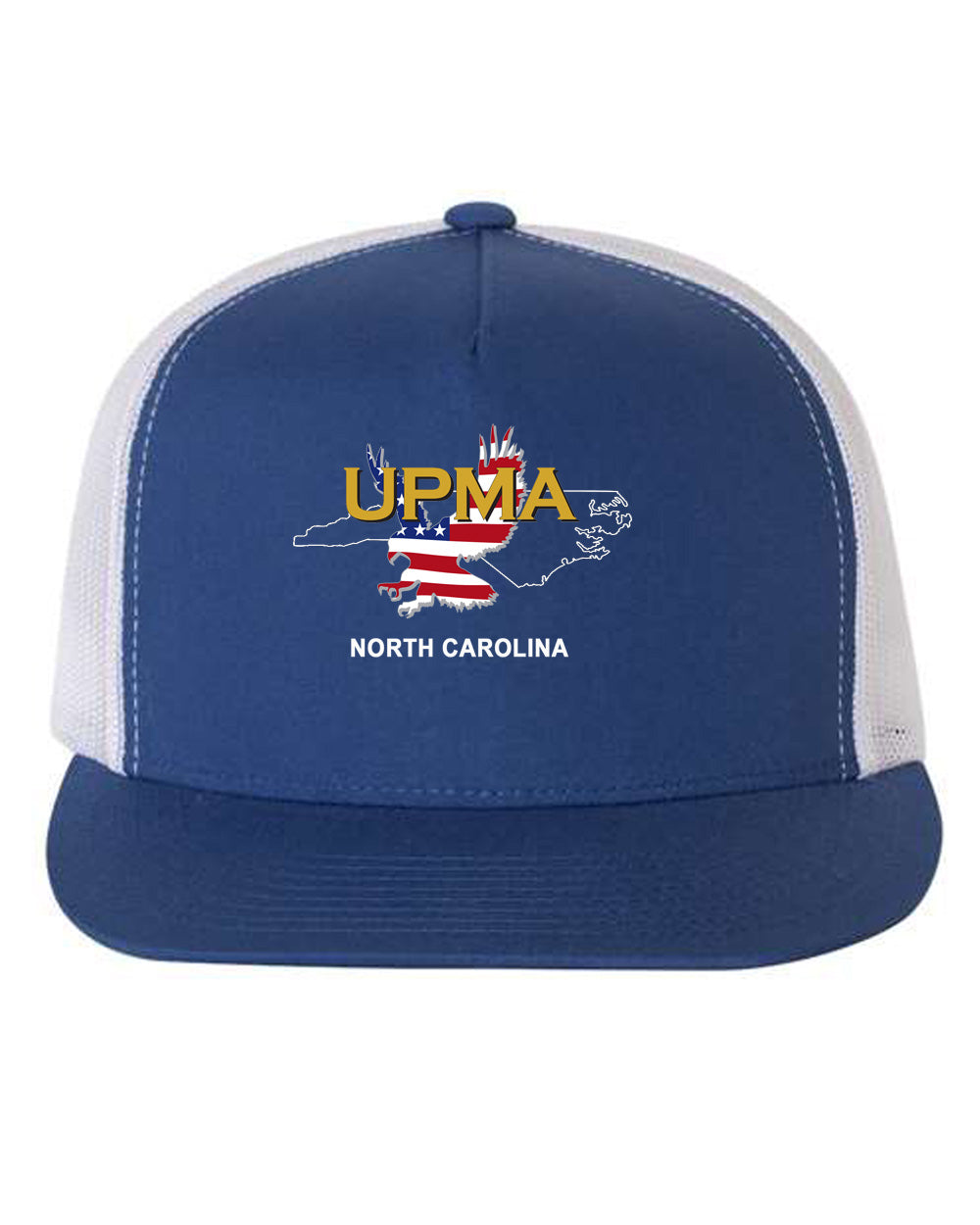 NORTH CAROLINA Logo Embroidered Retro Trucker Cap