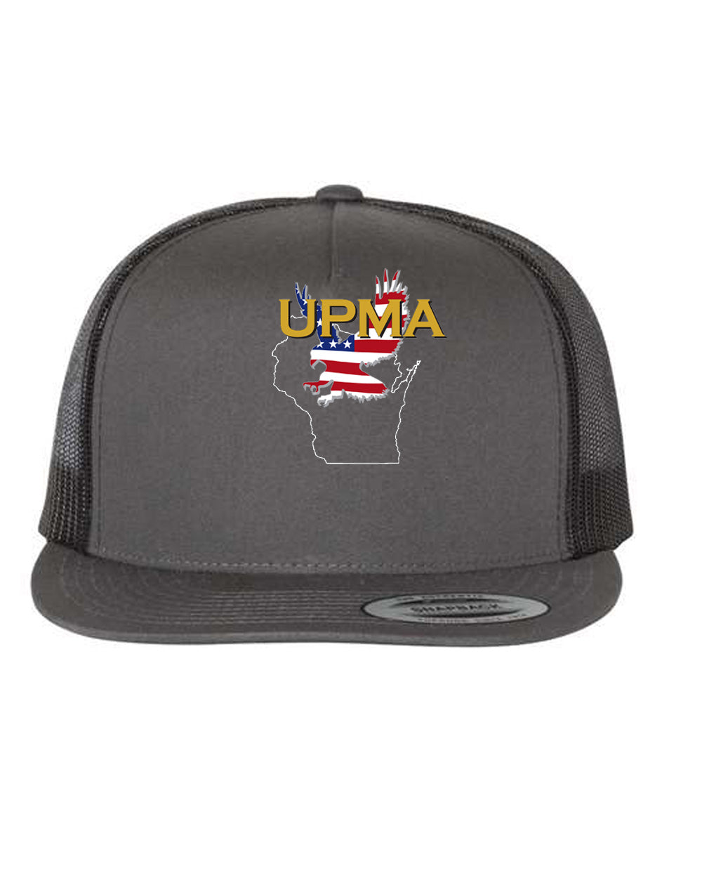 WISCONSIN Logo Embroidered Retro Trucker Cap