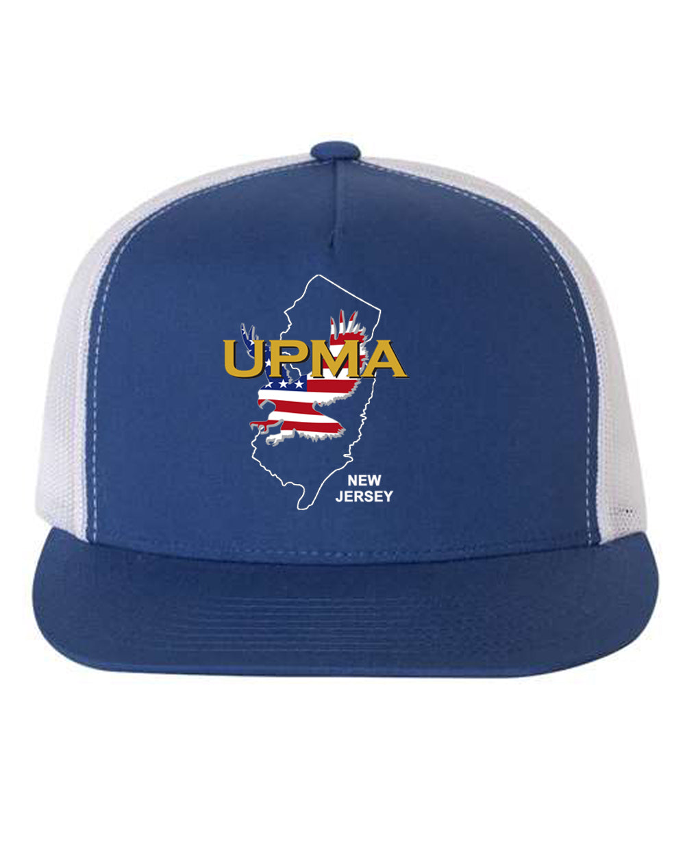 NEW JERSEY Logo  Embroidered Retro Trucker Cap