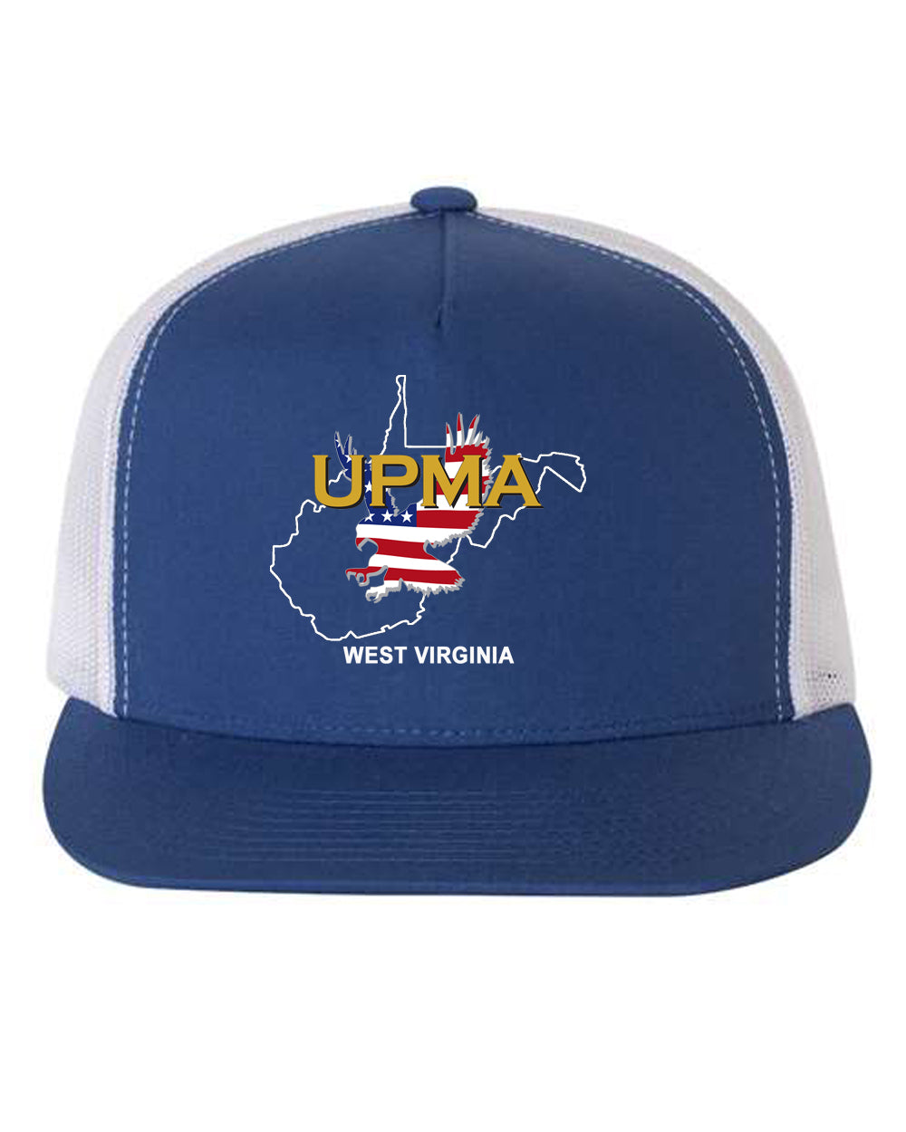 WEST VIRGINIA Logo  Embroidered Retro Trucker Cap