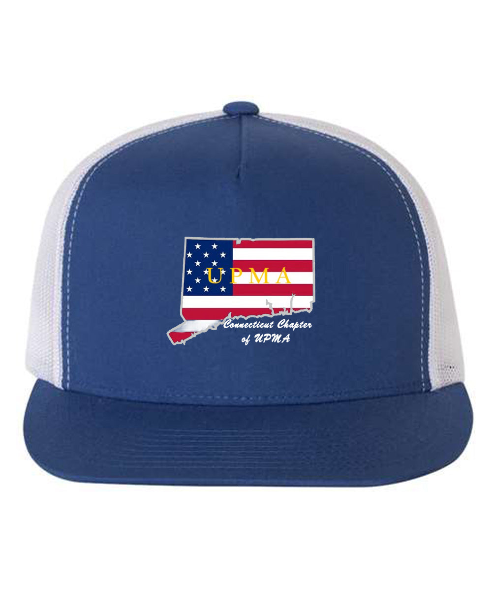 CONNECTICUT Logo Embroidered Retro Trucker Cap