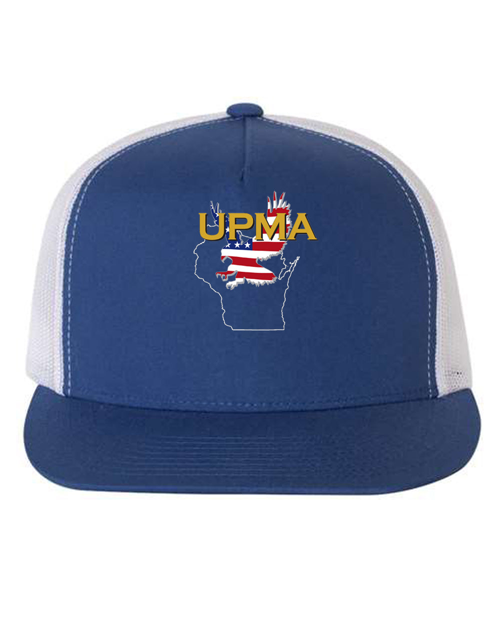 WISCONSIN Logo Embroidered Retro Trucker Cap