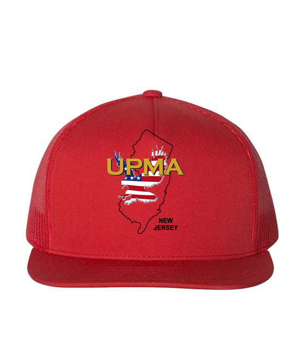 NEW JERSEY Logo  Embroidered Retro Trucker Cap
