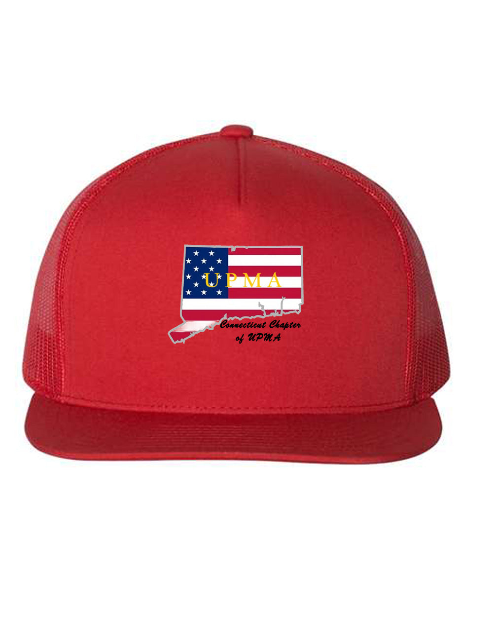 CONNECTICUT Logo Embroidered Retro Trucker Cap