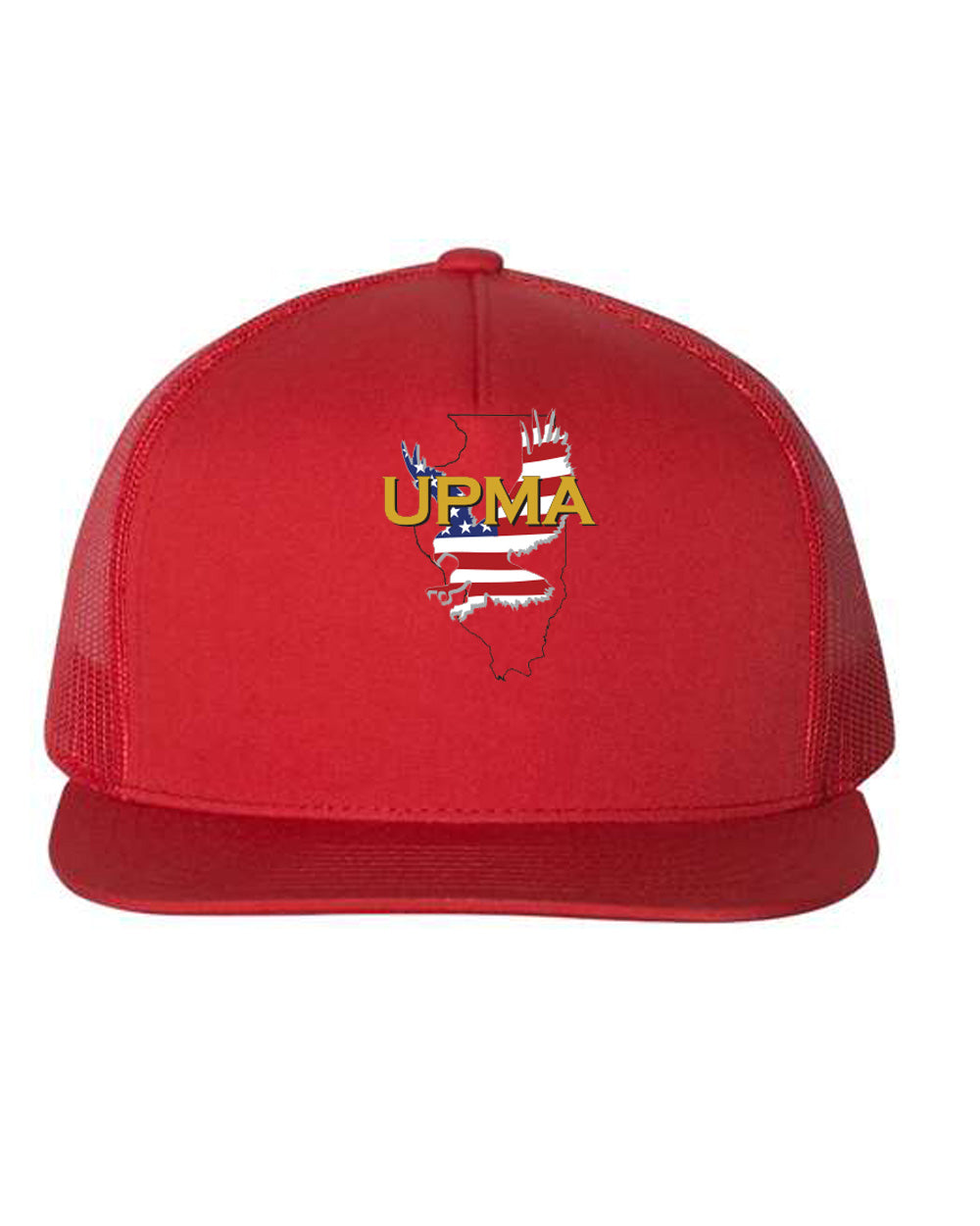ILLINOIS Logo  Embroidered Retro Trucker Cap