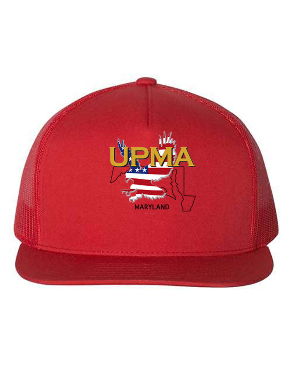 MARYLAND Logo Embroidered Retro Trucker Cap