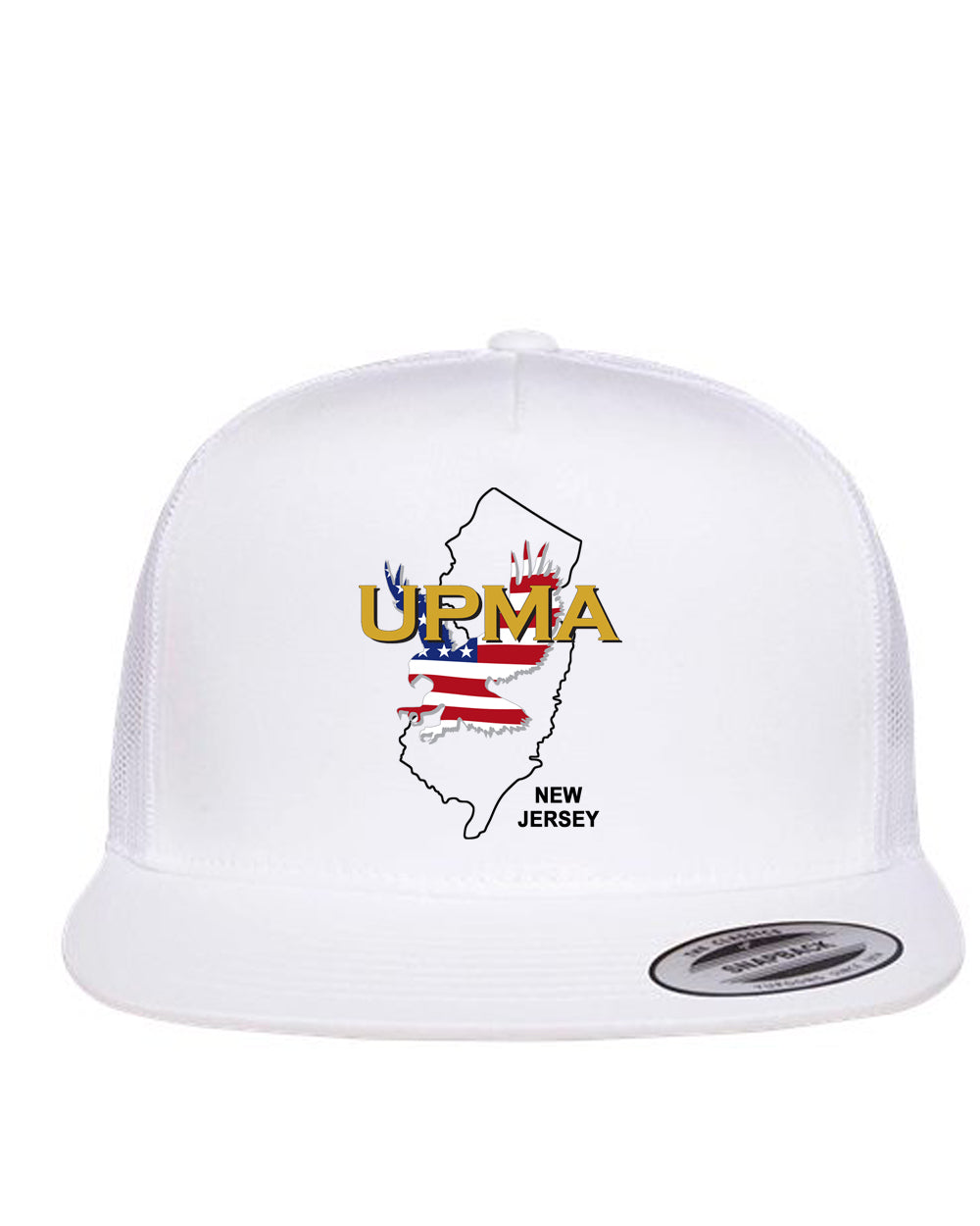 NEW JERSEY Logo  Embroidered Retro Trucker Cap