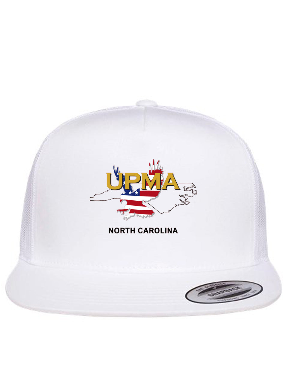 NORTH CAROLINA Logo Embroidered Retro Trucker Cap