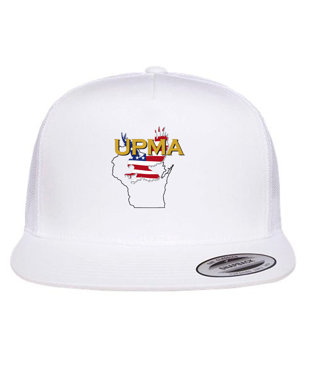 WISCONSIN Logo Embroidered Retro Trucker Cap