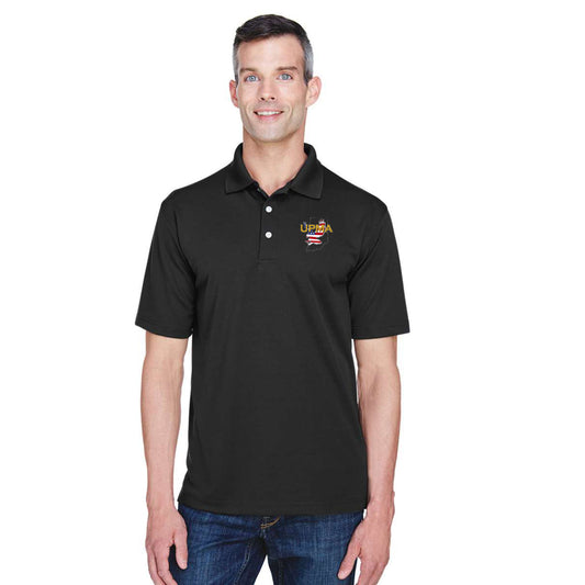 INDIANA Logo Unisex Performance Polo Shirt Embroidered