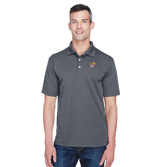 TEXAS Logo Unisex Performance Polo Shirt Embroidered