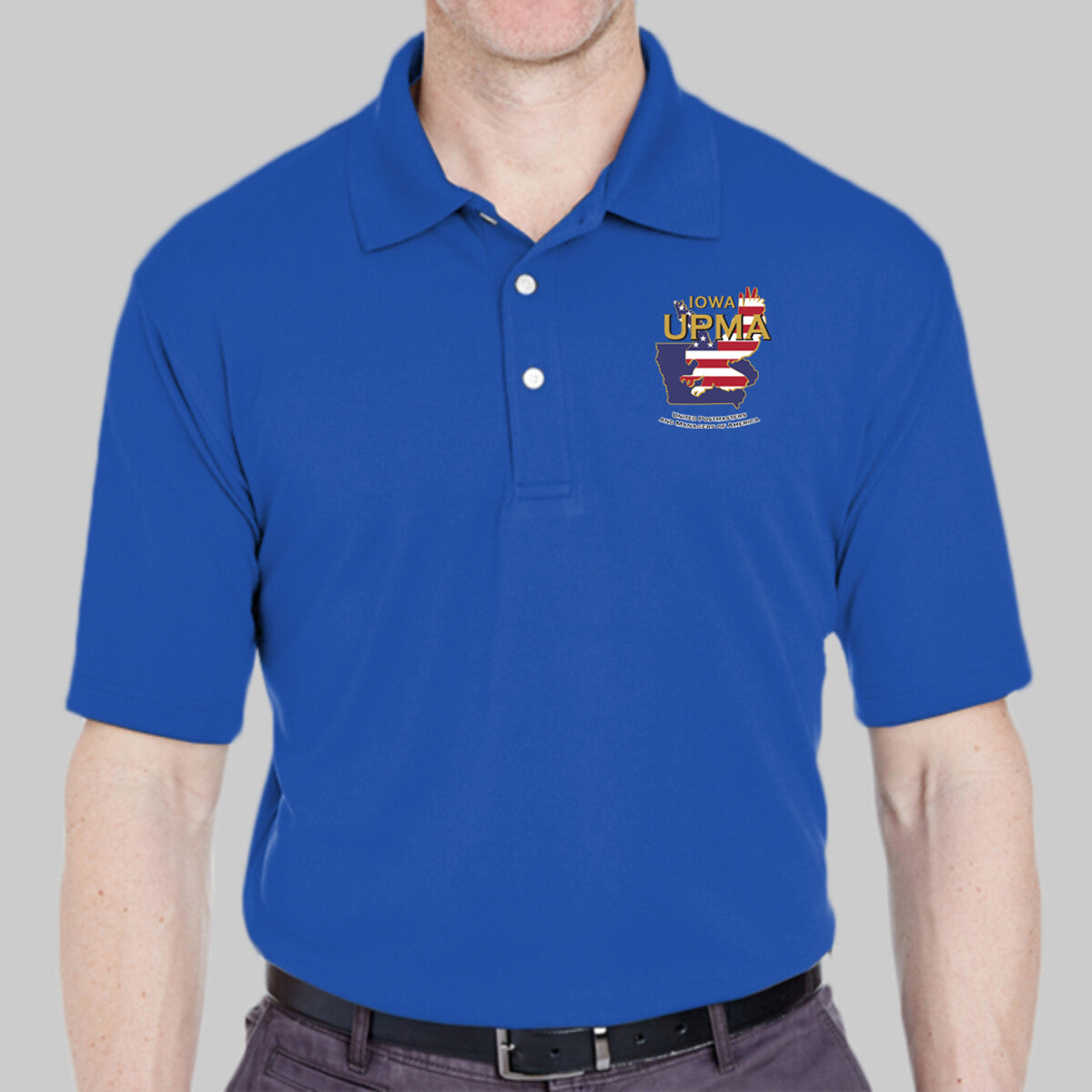 IOWA Logo Unisex Performance Polo Embroidered