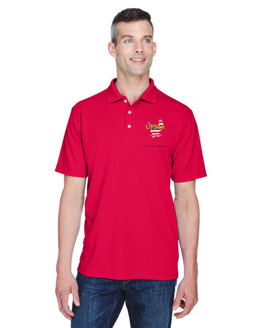 ILLINOIS Logo Unisex Performance Polo Shirt Embroidered
