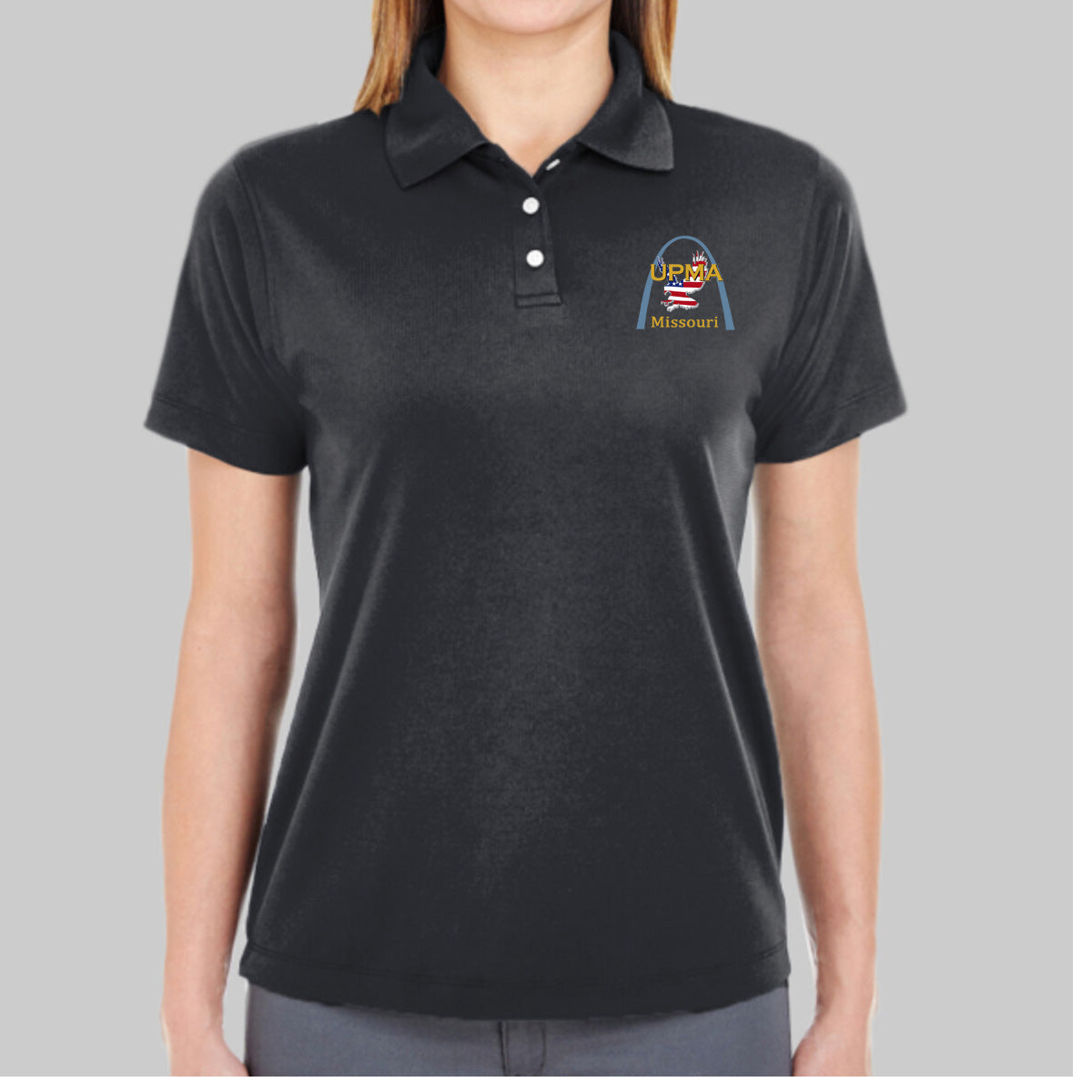 MISSOURI State Logo Women's Performance Polo Embroidered