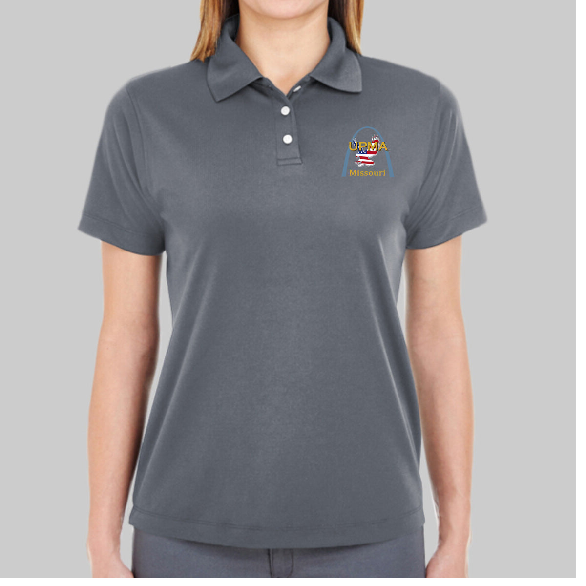 MISSOURI State Logo Women's Performance Polo Embroidered