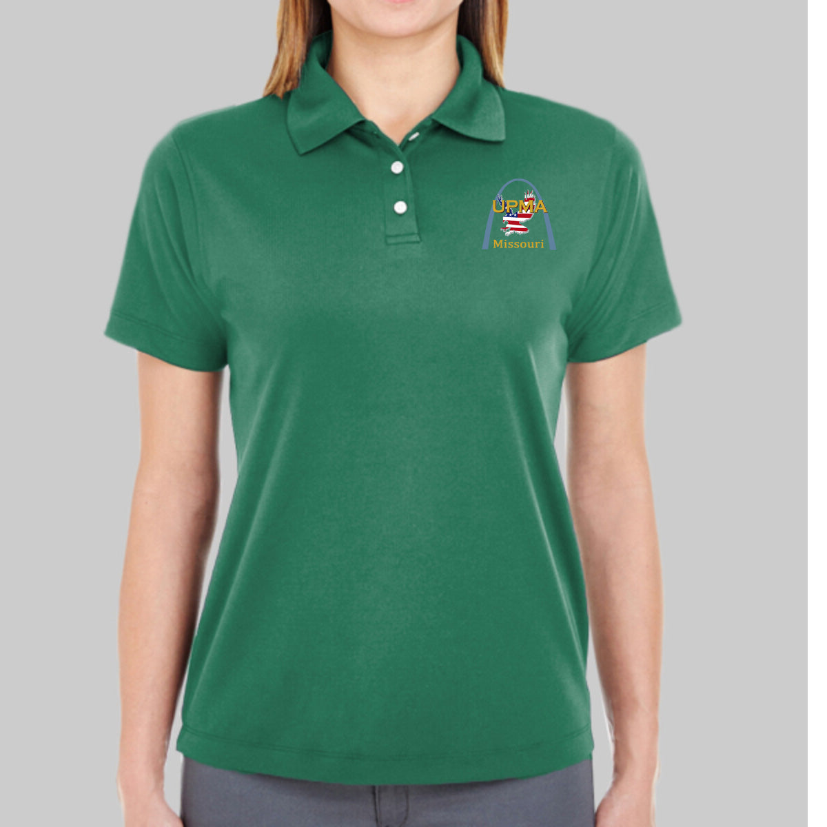 MISSOURI State Logo Women's Performance Polo Embroidered