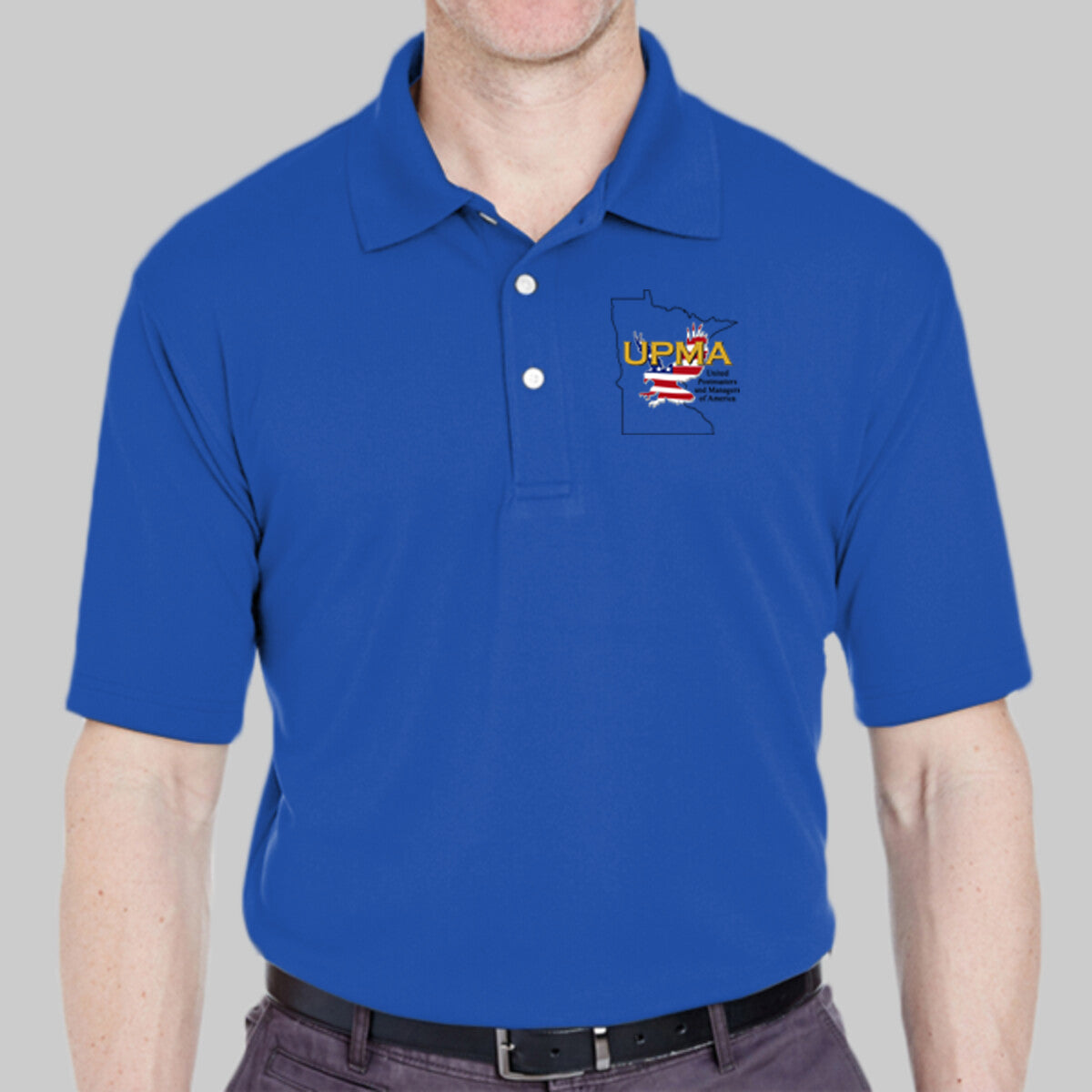 MINNESOTA State Logo Unisex Performance Polo Shirt Embroidered