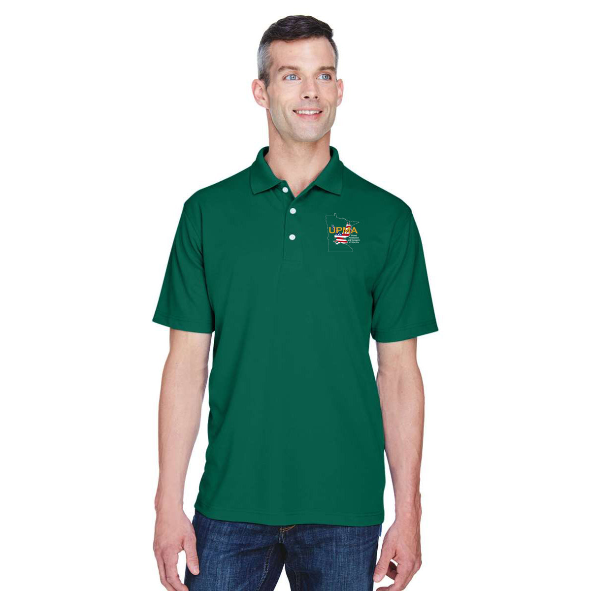 MINNESOTA State Logo Unisex Performance Polo Shirt Embroidered