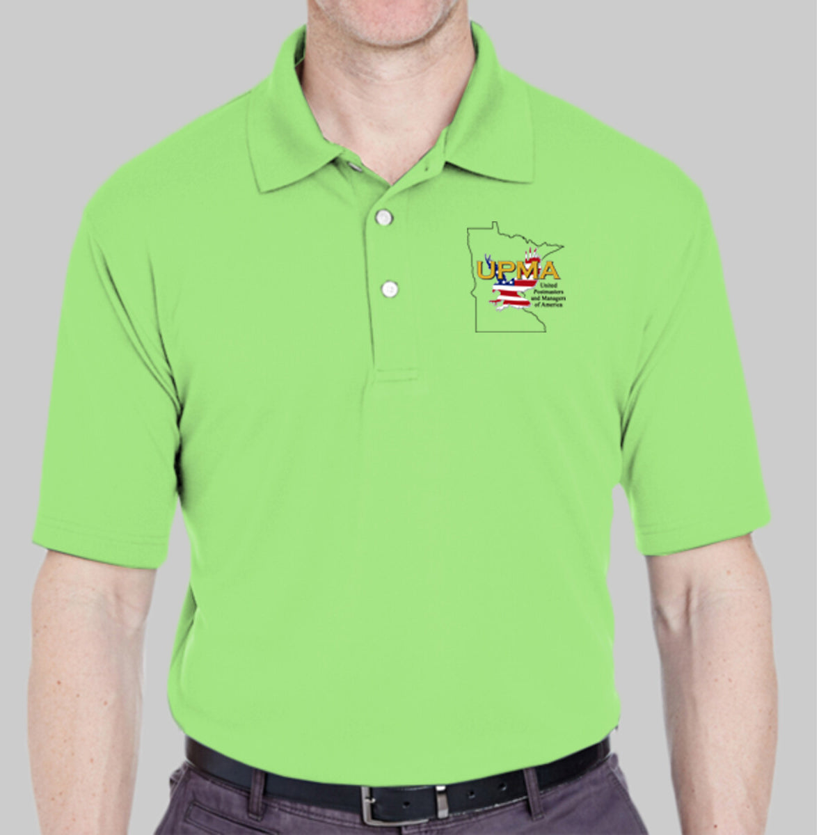 MINNESOTA State Logo Unisex Performance Polo Shirt Embroidered