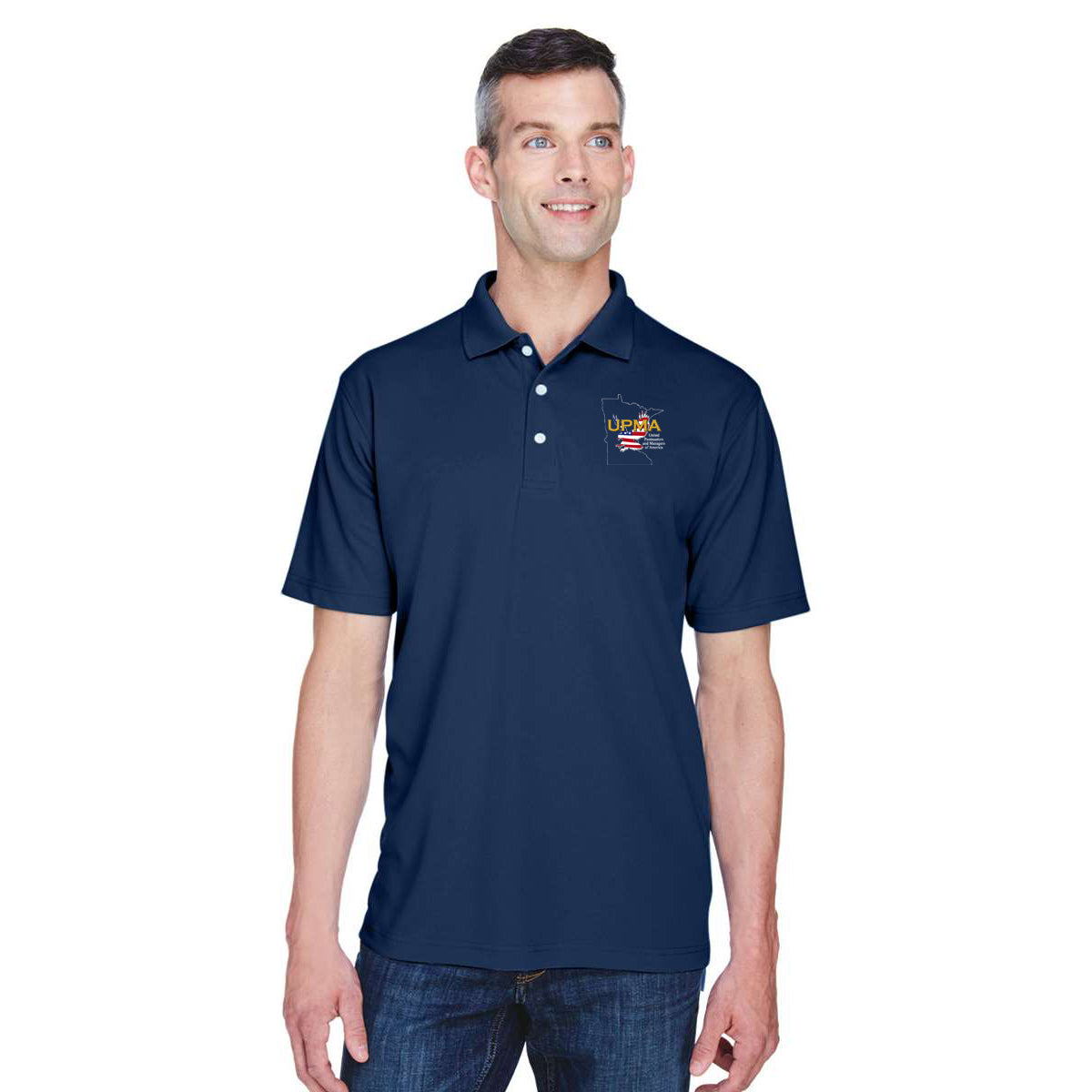 MINNESOTA State Logo Unisex Performance Polo Shirt Embroidered