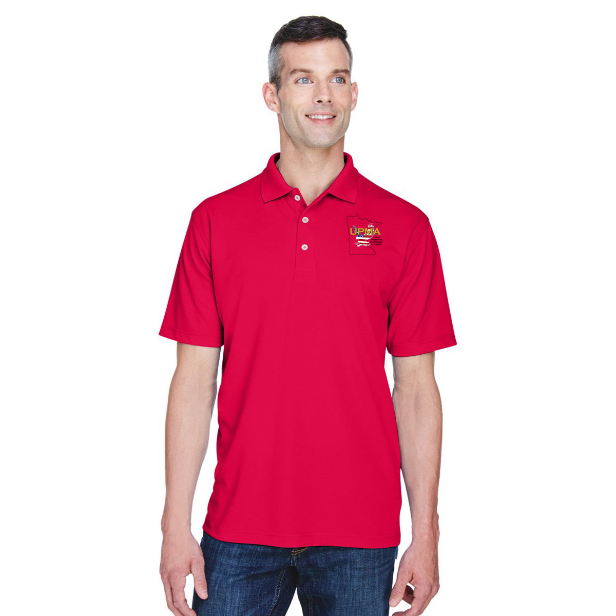 MINNESOTA State Logo Unisex Performance Polo Shirt Embroidered