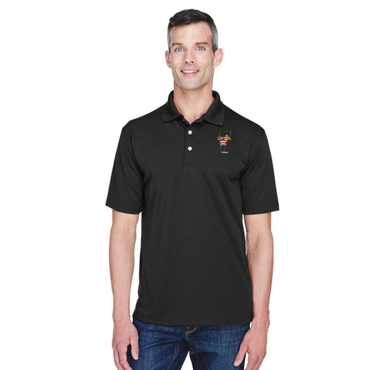 VERMONT State Logo unisex Performance Polo Shirt Embroidered