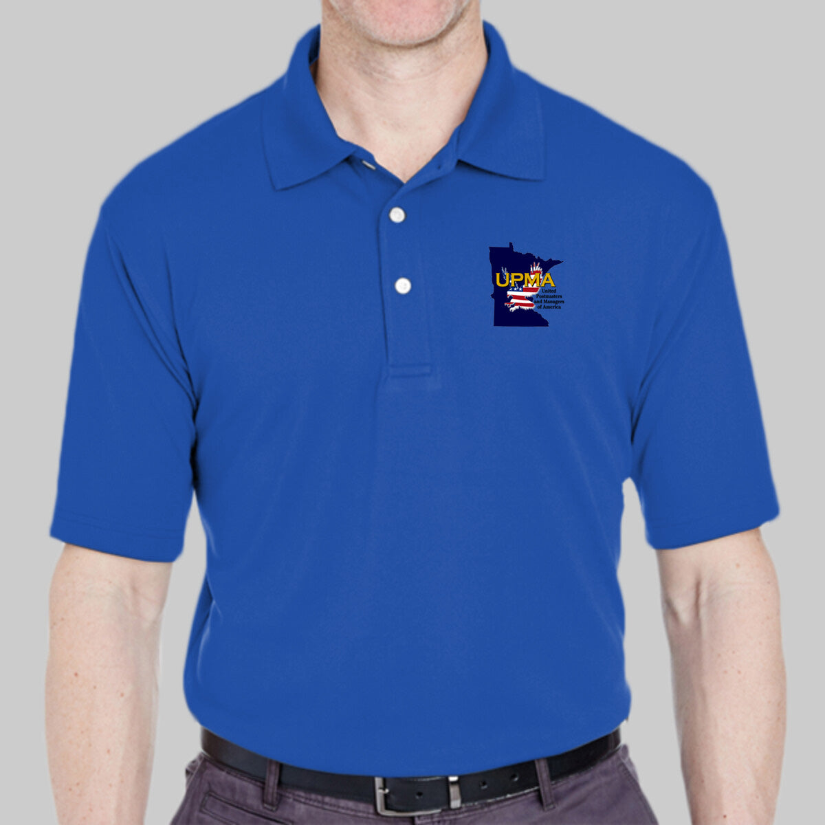 MINNESOTA State Logo Unisex Performance Polo Shirt Embroidered