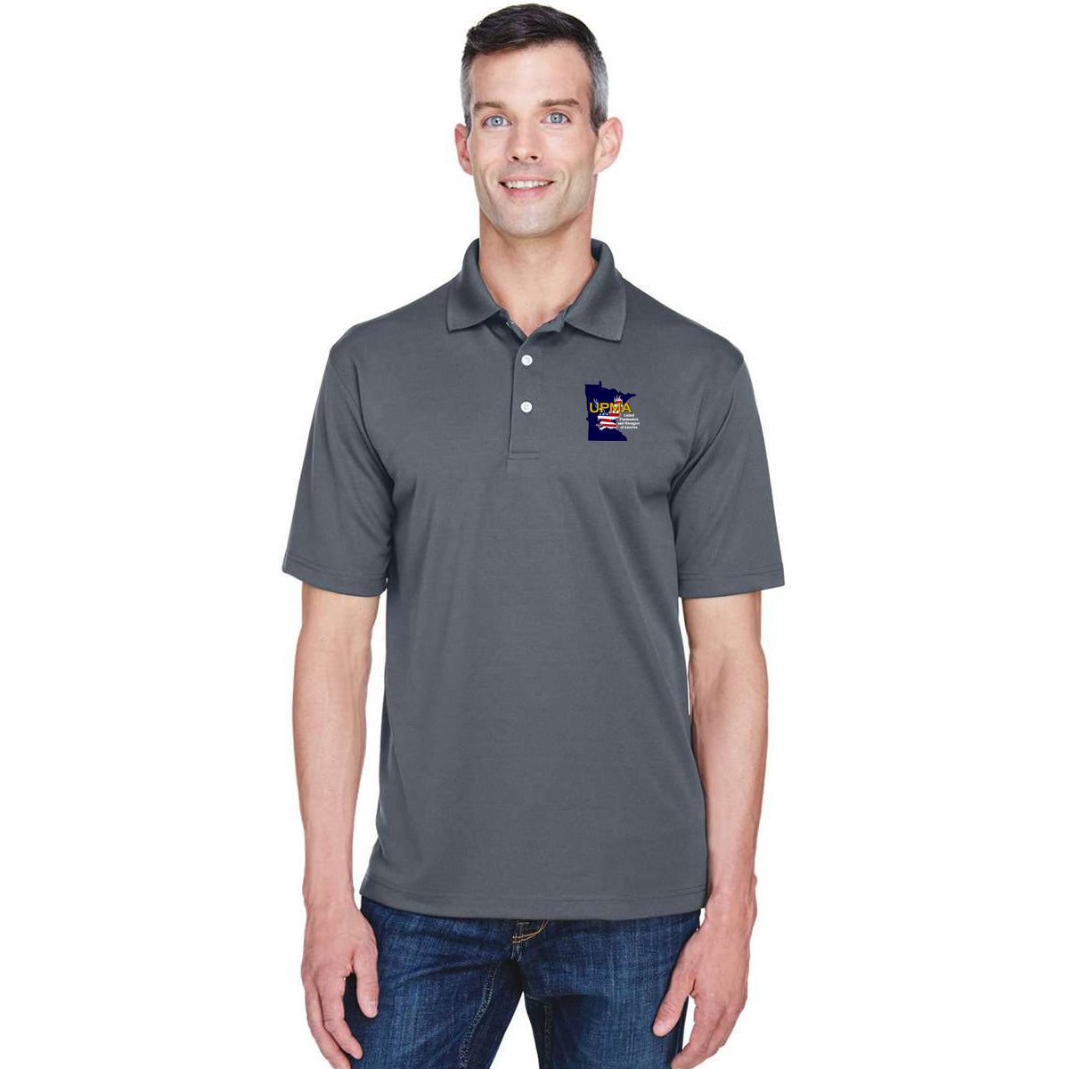 MINNESOTA State Logo Unisex Performance Polo Shirt Embroidered