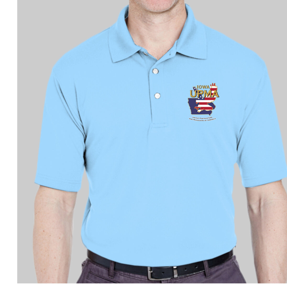 IOWA Logo Unisex Performance Polo Embroidered