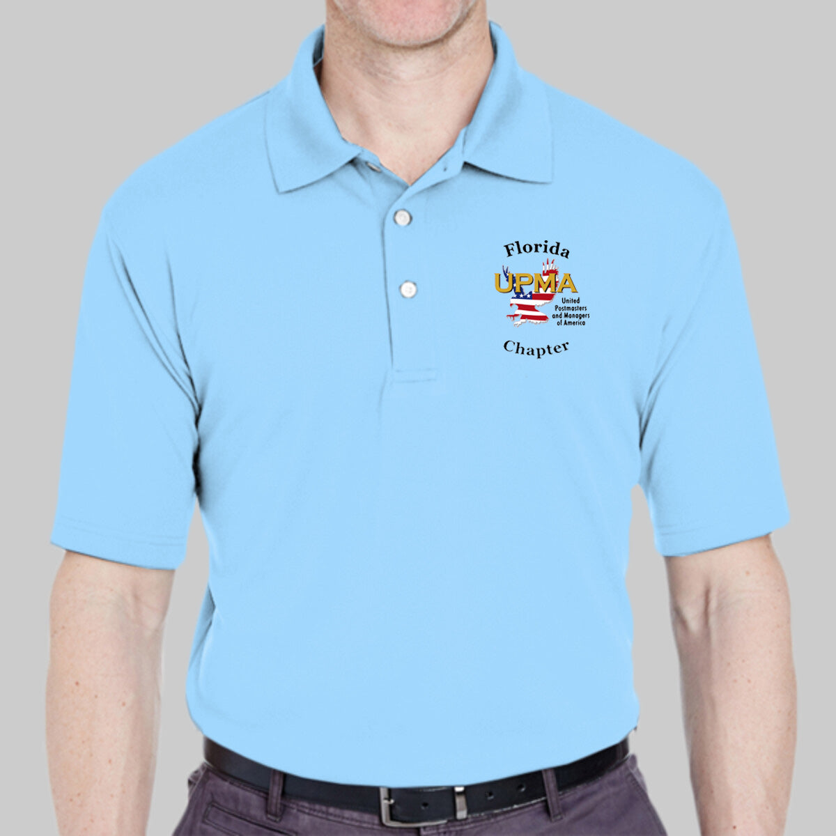 FLORIDA Logo Unisex Performance Polo Shirt Embroidered